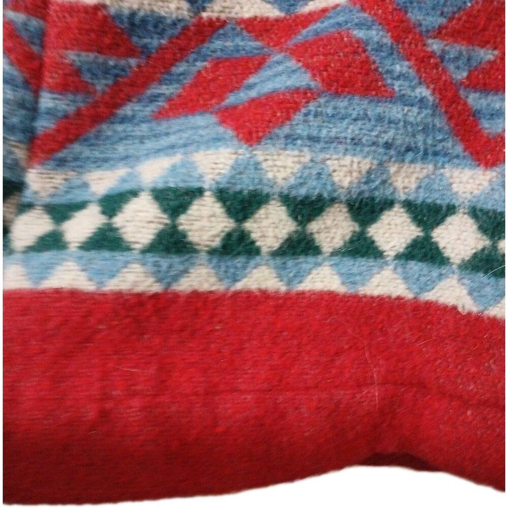 Vintage Circle T Blanket Coat Wool Blend Multi Southwestern Aztec Women Small - Picture 5 of 12